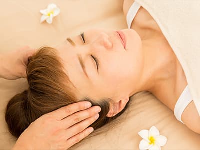 Indian head massage treatment